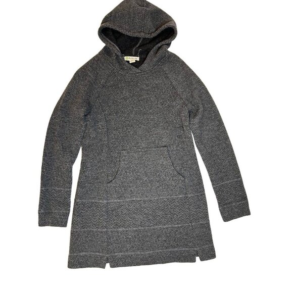 Akini Women's Hooded Long‎ Sweater Size S Gray Kangaroo Pocket Long Sleeve - Picture 1 of 6
